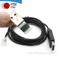 FTDI FT232RL PL2303 USB ke RJ11RJ126P4C Kabel Serial